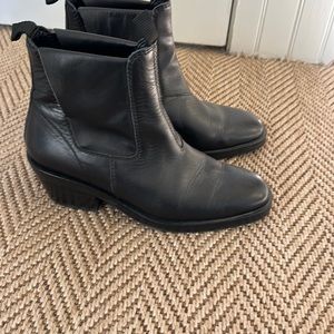Acne studios black leather boots - 39